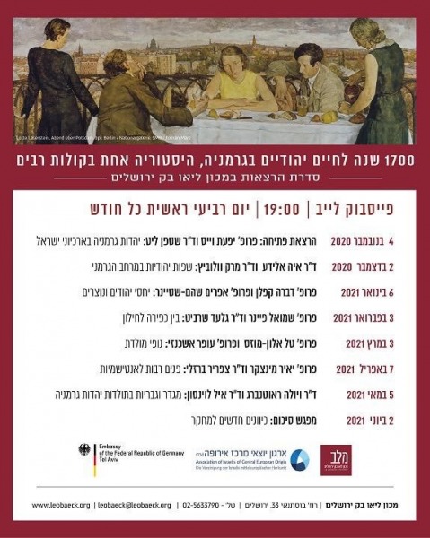 Leo Baeck Institute | Gender and Masculinity in the History of German Jewry 05052021