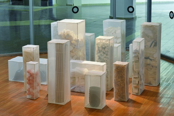 Reliquary Andi LaVine Arnovitz Painted Steel, textile. Readymade 200x200x100cm
